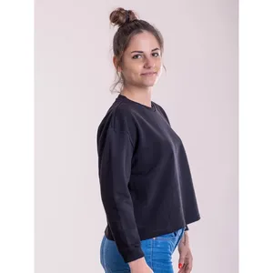 Felpa Crop Personalizzata con Maniche 3/4, Felpe e Maglioni Personalizzati per Merchandising, Prodotto Promozionale - Product Image 2