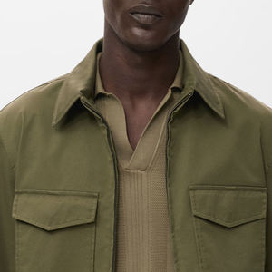 Collection de vestes tendance et à la mode pour hommes, vestes pour hommes OEM, 100% coton, veste bomber pour hommes, streetwear, tissu respirant - Product Image 3