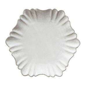 Bandeja de Servir de Metal Blanco de Alta Calidad, Vajilla de Metal con Forma de Pétalo Única, Estilo Elegante Hecho a Mano, Bandeja Decorativa para Cocina - Product Image 1