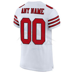 Maillot de football américain personnalisé de haute qualité pour hommes, 100 % polyester, extensible dans les quatre sens, design léger, fabriqué en usine - Product Image 4
