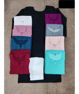 Vêtements ethniques indiens Collection exclusive de haut en georgette de qualité supérieure avec beau Chikankari Work Casual and Daily Wear Kurtis - Product Image 1