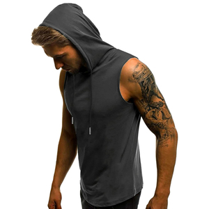 Sudadera sin Mangas para Hombre, Estilo Deportivo, con Logotipo Personalizado, 100% Algodón Felpa, para Gimnasio y Fisicoculturismo - Product Image 5