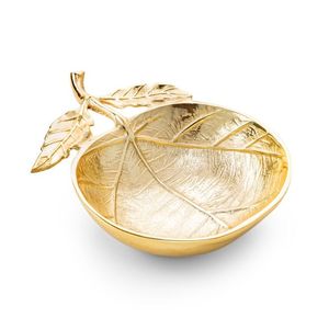 LuxeServe Rose <b>Gold</b> Irregular Leaf <b>Tray</b> Elegant and Unique <b>Serving</b> <b>Tray</b> for Home and Parties - Product Image 3