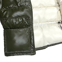 Veste matelassée réversible à capuche et col roulé pour homme, coupe-vent, imperméable, respirante, grande taille, imprimée, en softshell – Vente en gros