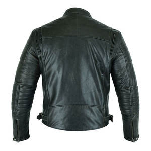 Blouson en cuir coupe-vent pour moto, marque privée 2025, ajustement personnalisé, fournisseur OEM, adulte, toutes saisons - Product Image 2