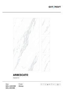 Azulejos de porcelana esmaltada pulida de 600x1200 para sala de estar y dormitorio Azulejo con acabado de estilo mármol Pared y suelo brillantes - Product Image 4
