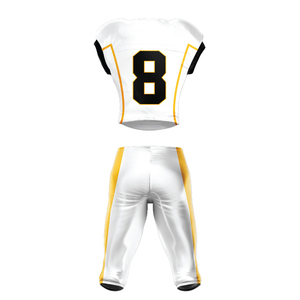 Camiseta de fútbol americano de último diseño para hombres 100% poliéster impresión por sublimación conjuntos de uniformes de manga corta - Product Image 2