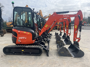 Mini-excavatrice à vendre, acheter une mini-excavatrice CE/EPA de 1,5 tonne, 2 tonnes, 3 tonnes, mini-excavatrice pas chère avec pince hydraulique à bon prix, Kubota. - Product Image 5