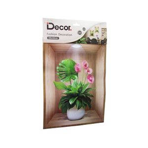 Arredamento BAYSA-1292. (30x40cm) vaso di fiori 3D adesivo da parete * 500