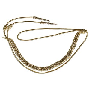 Cordon en macramé PK High Gold Wire Aiguillettes pour uniformes de cérémonie, haute ténacité, revêtement, 3 brins torsadés - Product Image 1