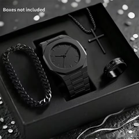 Coffret Cadeau Montre Designer Tendance – Combinaison d'Accessoires de Poignet : Collier, Bracelet, Bague – Fabrication Personnalisée OEM