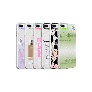 Coque en silicone anti-traces de doigts et anti-chocs GLLP Marbello White Premium avec motif marbre pour iPhone 8 Plus - Product Image 3