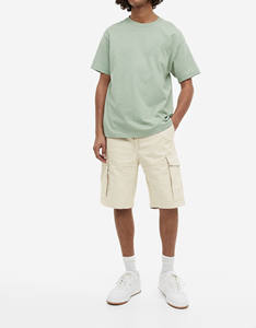 Nuevos pantalones cortos Cargo informales de calidad superior para hombres de gran tamaño largo personalizado serigrafiado con logotipo de cintura alta Cordón de secado rápido - Product Image 1