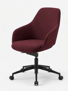 Nouvelle Tendance Vizyon Chaise de Salle à Manger Rembourrée Moderne avec Dossier Aile, Pieds en Métal, Design Minimaliste, Non Pliable, pour Maison, Bureau, École - Product Image 4