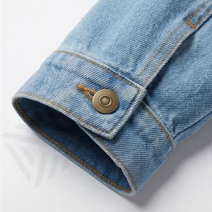 Chaqueta Vaquera Informal de Manga Larga para Mujer, Corte Regular, Lisa, Transpirable, Cómoda, Talla Adulto, Moda Femenina, Personalizable - Product Image 6