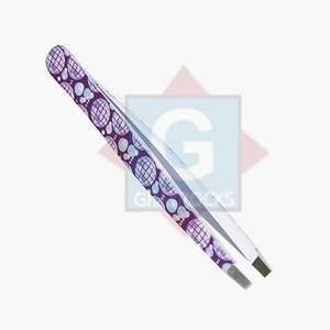 Venta al por mayor de pinzas para cejas de acero inoxidable de diseño personalizado pinzas para depilación de cejas - Product Image 2