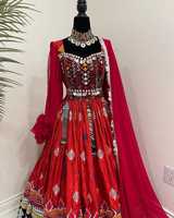 Robe longue vintage afghane Kuchi en dentelle brodée à sequins, col mandarin, manches longues, faite main, écologique