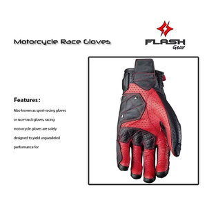 Guantes de Motocicleta de Cuero para Hombre, Ropa Deportiva, Nivel 2 de Protección de Seguridad, Impermeables y Resistentes al Viento - Product Image 4