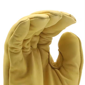 Safety Protection Cow Goatskin Grain Leather Work <b>Gloves</b> <b>Driver</b> <b>Gloves</b> Anti-Cut Anti-Impact Functions General Safety <b>Gloves</b> - Product Image 3