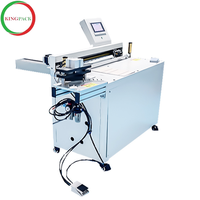 Machine à rainurer semi-automatique électrique manuelle pour papier, découpeuse d'angle, rainureuse en V pour carton rigide gris