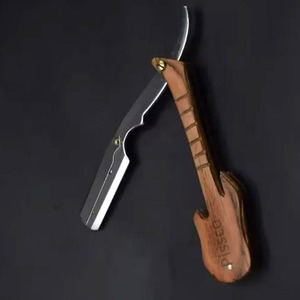 Navaja de Barbero Profesional con Cuchillas, Navaja de Afeitar de Filo Recto para Hombres, para Cortar y Afeitar la Barba - Product Image 4