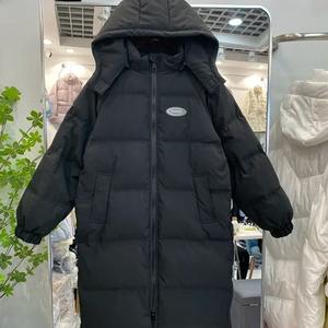 2024ใหม่เสื้อฮู้ดถักยาวปานกลาง, เสื้อแจ็กเก็ตฤดูหนาวทรงหลวมพอดีเข่าหนายาวปานกลางสามารถถอดออกได้กันน้ำกันลมระบายอากาศได้ดี - Product Image 2