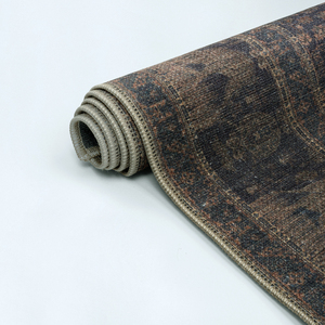 Alfombra de estilo persa oscuro vintage Art Deco, alfombra turca Kilim teñida y desgastada, alfombra tribal de lujo, proveedor OEM ODM - Product Image 4