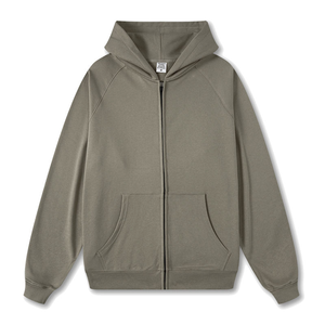 Sweat à capuche zippé en molleton 100 % coton pour homme, vêtement décontracté, approvisionnement en gros OEM, livraison rapide - Product Image 3
