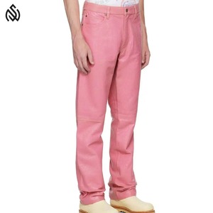 กางเกงหนังผู้ชายระบายอากาศได้ดีวัสดุสำหรับผู้ชายสไตล์ใหม่ระดับมืออาชีพ - Product Image 2