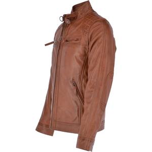 Chaqueta de Cuero para Hombre, Estilo Casual, Ropa de Cuero Genuino, Venta al Por Mayor de Fábrica OEM - Product Image 5