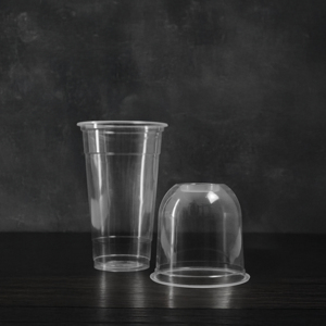 Venta al por mayor de vasos de plástico desechables de 95mm con tapas 16/20/24 oz PP diseño de pared simple para bebidas frías postres bebidas - Product Image 3