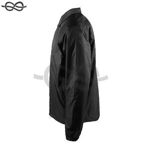 Veste pour homme coupe-vent classique en nylon résistant à l'eau coupe décontractée fermeture à pression manteau vierge tenue décontractée personnalisation - Product Image 3