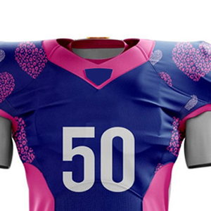 Conception imprimée uniforme de football américain Sports et équipe Wear Meilleure qualité 100% polyester uniforme américain - Product Image 6