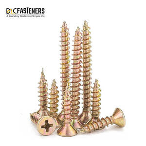 สกรูชิปบอร์ดชุบสังกะสีแบบมาตรฐาน DIN สำหรับใช้ในงานไม้ - Product Image 5