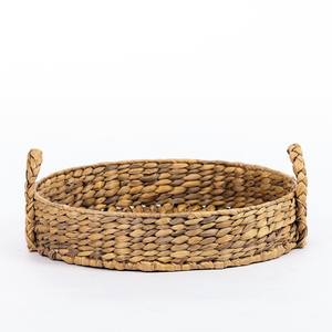 Plateau en jacinthe d'eau naturelle multi-designs personnalisés, plateaux de service tissés, comptoir de cuisine, rangement de table - Product Image 1