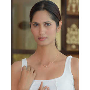 Elegante collar de ciervo de diamante americano de oro rosa collares exquisitos para mujer - Product Image 2