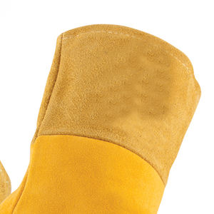 Guantes de soldadura para cocinar/hornear/Chimenea/cuidado de animales cuero resistente al calor y poliéster para jardinería y trabajo de seguridad - Product Image 5