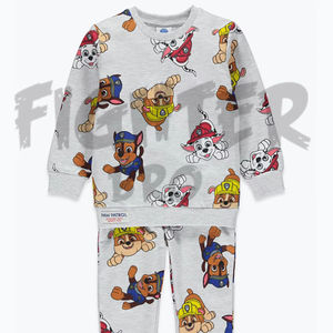 ชุดวอร์ม2ชิ้นสำหรับเด็กเสื้อผ้าเด็กมีฮู้ดชุดวิ่งโลโก้ตามสั่ง - Product Image 1