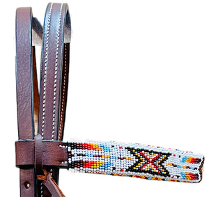 หัวม้าแข่งสไตล์ตะวันตกออกแบบเป็นลูกปัดหนัง - Product Image 6