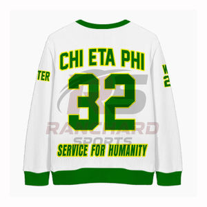Pull de la sororité CHI ETA PHI, élégant et confortable, 100% coton, durable et brodé professionnellement, motif uni - Product Image 1