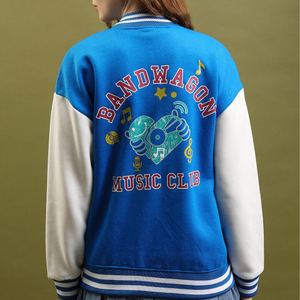 Vestes universitaires personnalisées B2B avec couleurs et logos personnalisés Veste universitaire chaude Letterman pour hommes et femmes - Product Image 6