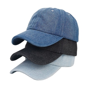 Newest Design Unisex Vintage Fashionable Comfortable Breathable Adjustable Denim Baseball Cap 100% Cotton Waterproof - Product Image 4
