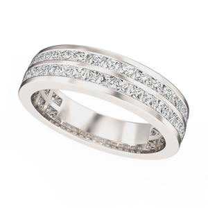 แหวนเพชร2.0กะรัตรูปทรงกลมสำหรับปลูกในห้องปฏิบัติการตั้งวงแหวนนิรันดร์แหวนทอง14K สำหรับเครื่องประดับผู้หญิง - Product Image 1