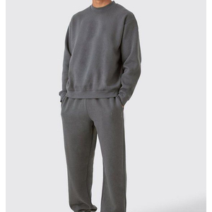 Street Wear Clothing Tracksuit Gym Wear Custom Logo Print Oversized Activewear Hoodie and Sweatpants Set Men Gym Wear Tracksuit - Product Image 5