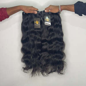 Proveedores de cabello virgen indio rizado crudo sin procesar, paquetes de tejido de cabello alineado con cutícula al por mayor Extensiones de cabello humano crudo indio - Product Image 1