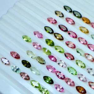 พลอยทัวร์มาลีนธรรมชาติขนาด5x10มม. อัญมณีกึ่งมีค่าสำหรับทำเครื่องประดับ - Product Image 4