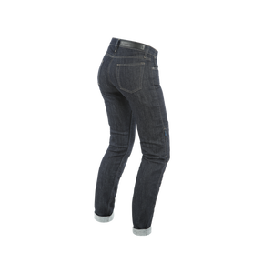 Per Dainese donna Tex pantaloni in Denim Slim blu per moto e Auto da corsa - Product Image 1