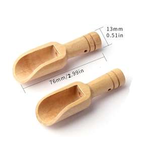 Cuchara de madera de alta calidad al por mayor para degustación de sales, cuchara para servir sopa, cucharas de madera al mejor precio - Product Image 1