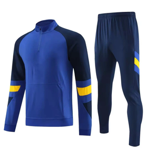 Ensemble 2 pièces pour homme, survêtement zippé, veste d'entraînement, jogging, costume, logo personnalisé, vêtements de sport, usine OEM ODM - Product Image 3