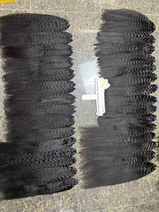 Precio de fábrica al por mayor en calidad superior 100% Raw Extensiones de cabello camboyano vietnamita Pelo de trama recta rizada - Product Image 5